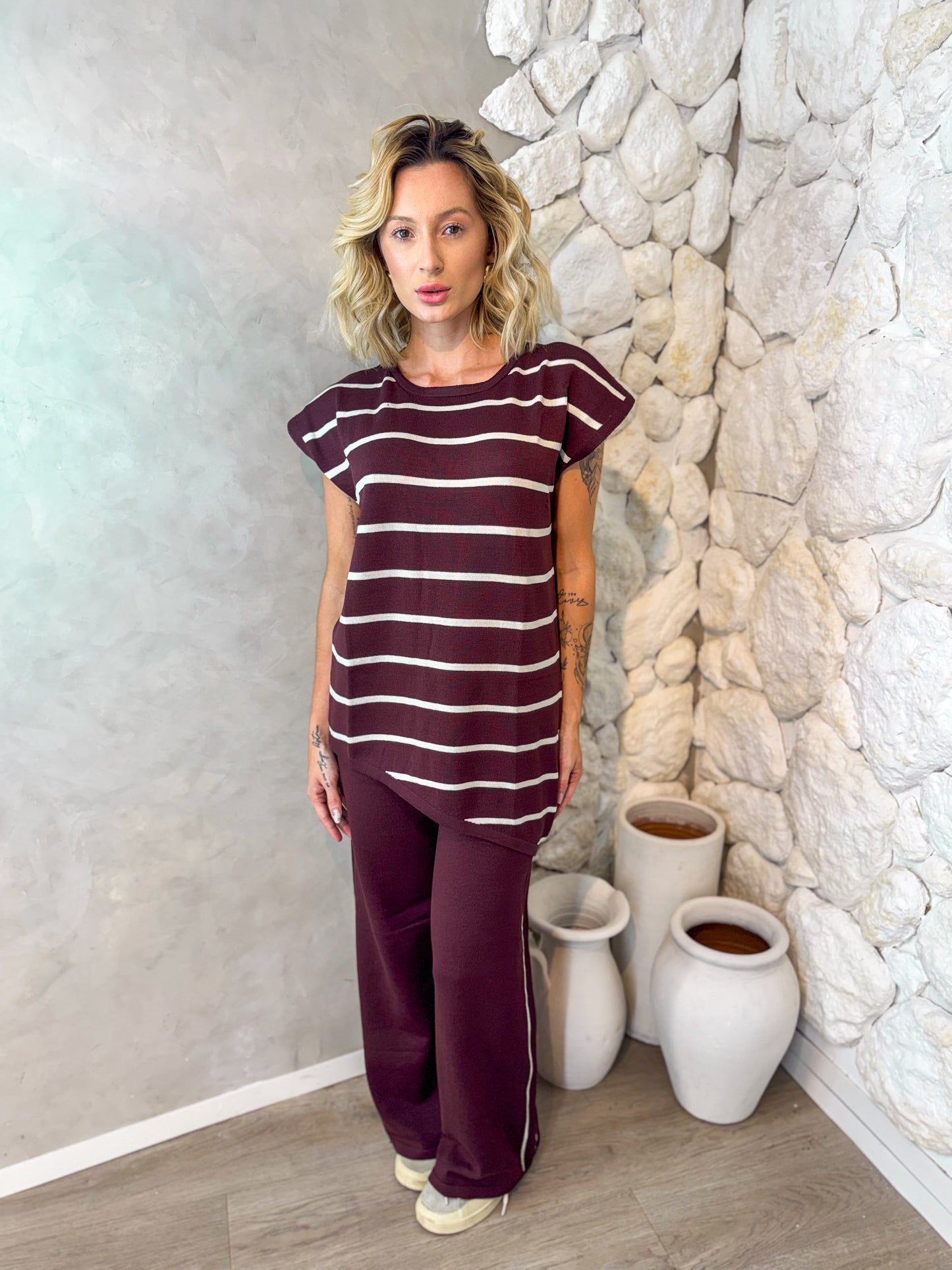 CONJUNTO BRUNA TRICOT PARIS LISTRAS