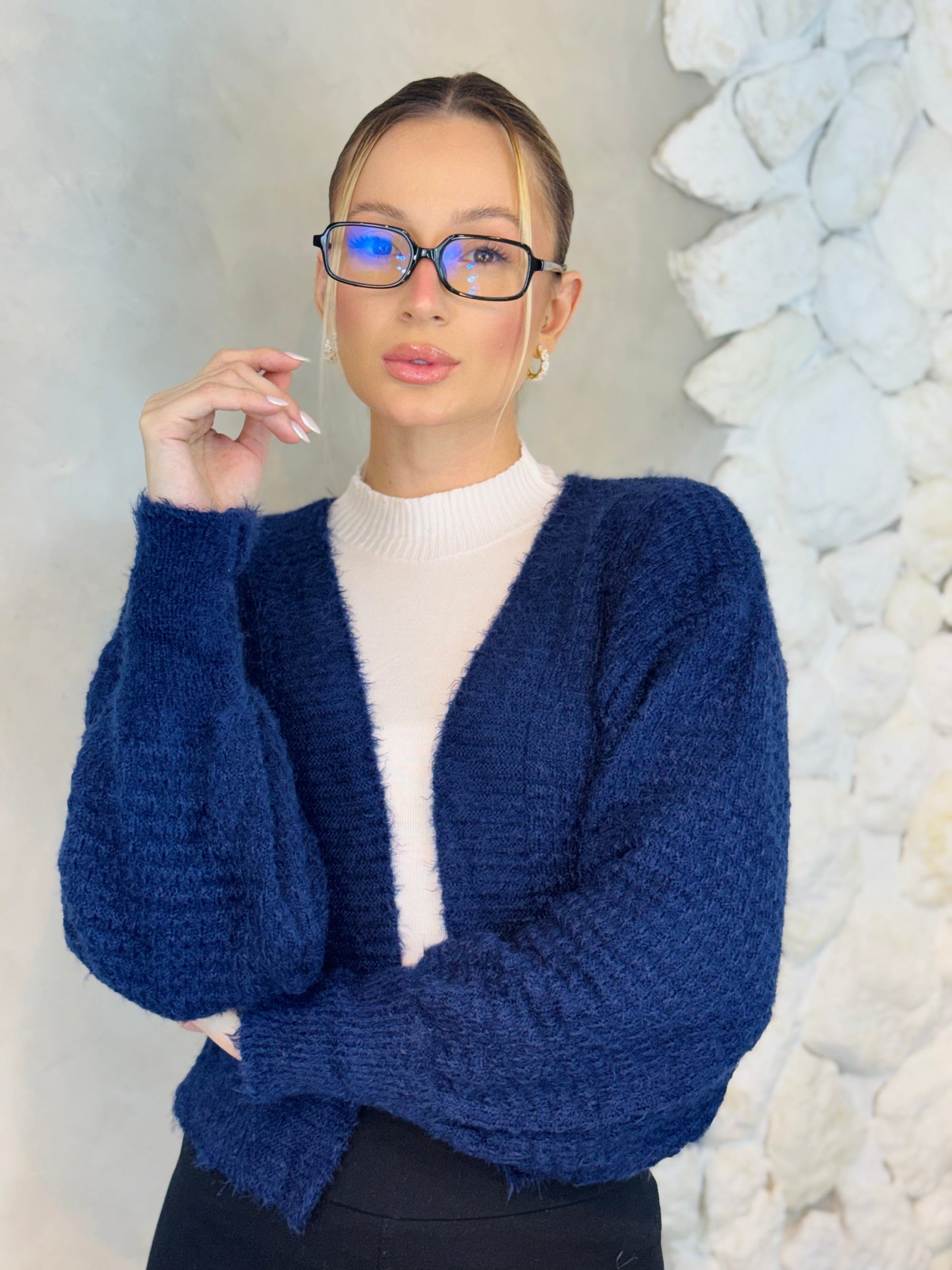 CASAQUETO TRICOT ANGORA