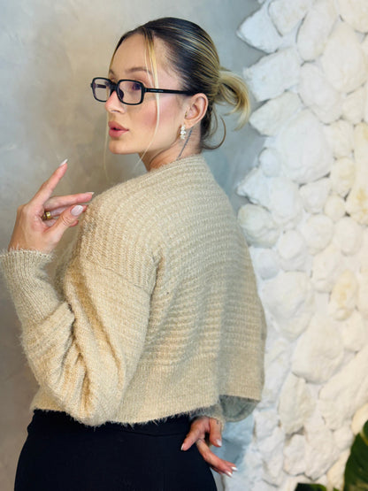 CASAQUETO TRICOT ANGORA