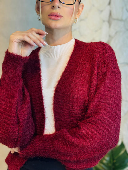 CASAQUETO TRICOT ANGORA