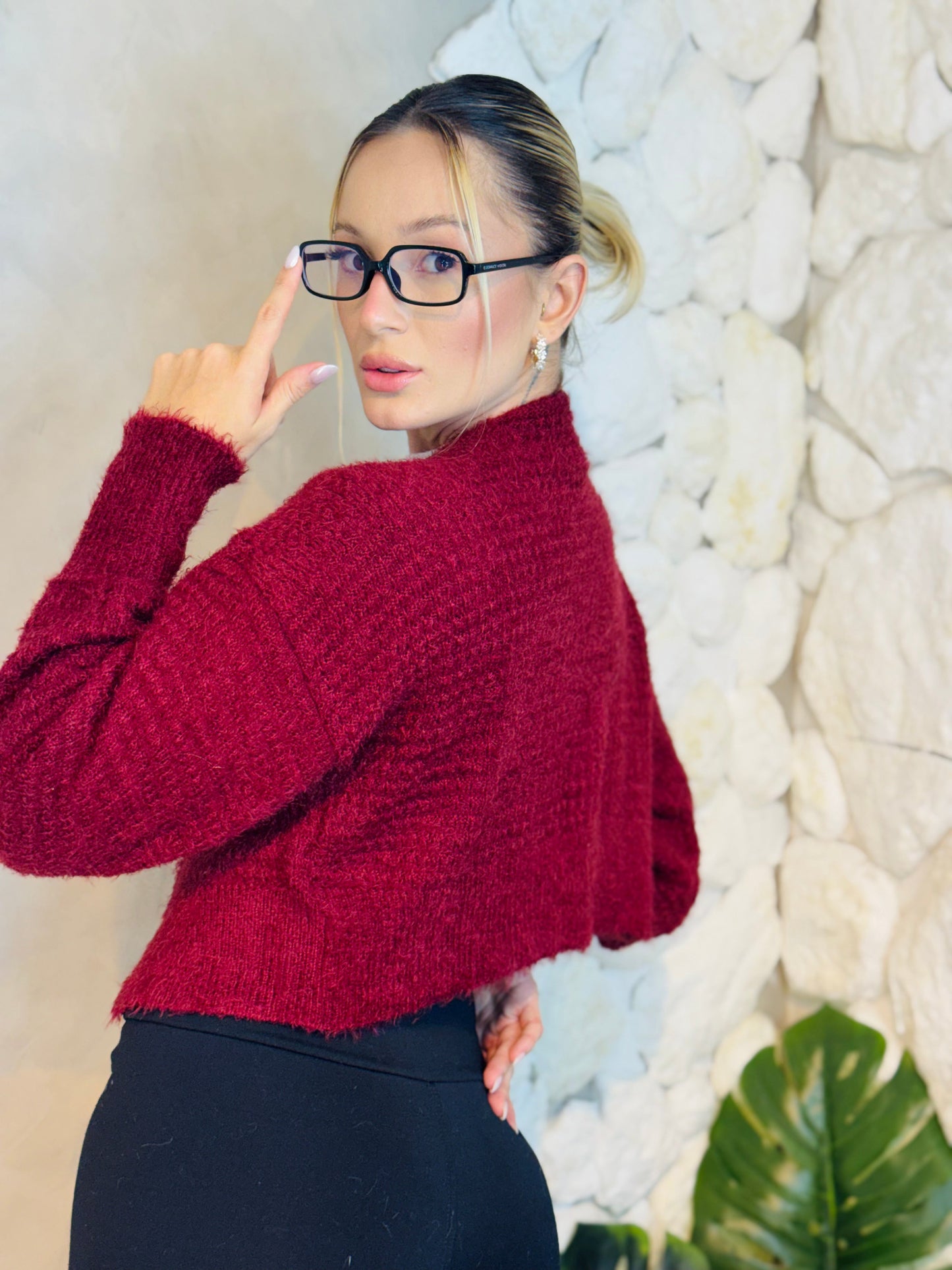 CASAQUETO TRICOT ANGORA