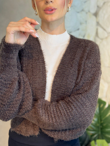 CASAQUETO TRICOT ANGORA