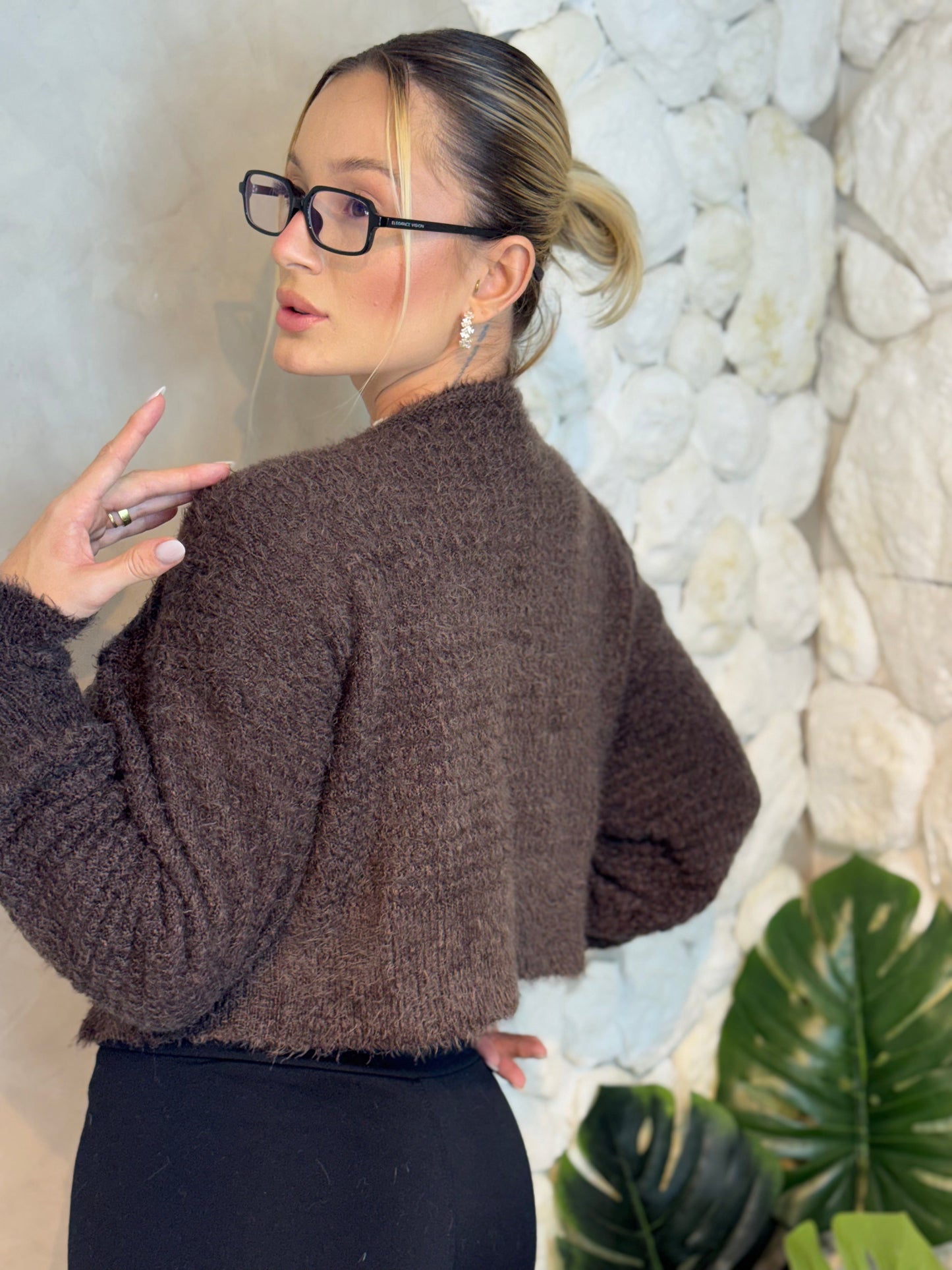 CASAQUETO TRICOT ANGORA