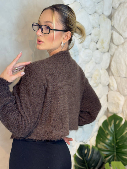 CASAQUETO TRICOT ANGORA