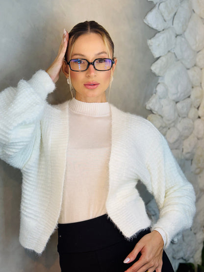 CASAQUETO TRICOT ANGORA