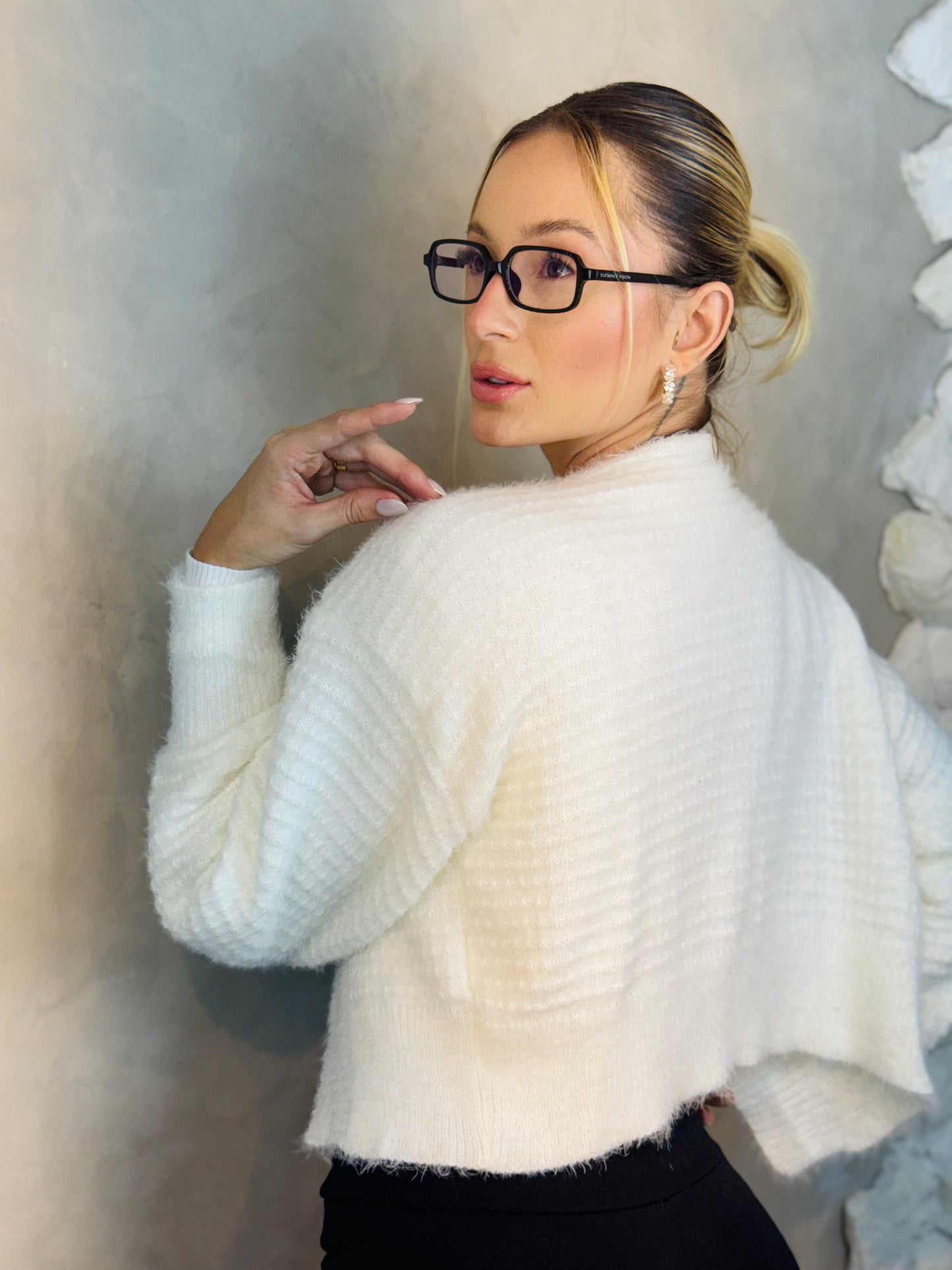 CASAQUETO TRICOT ANGORA