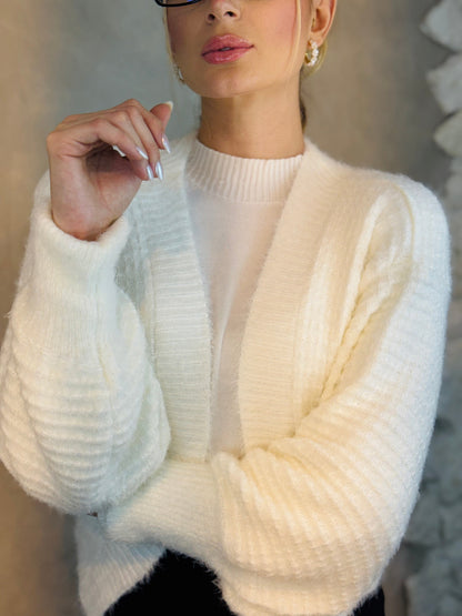 CASAQUETO TRICOT ANGORA