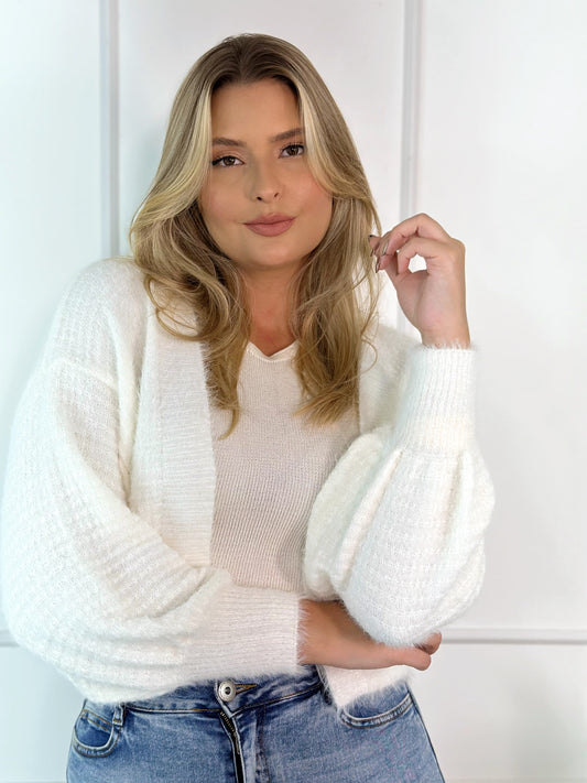 CASAQUETO TRICOT ANGORA