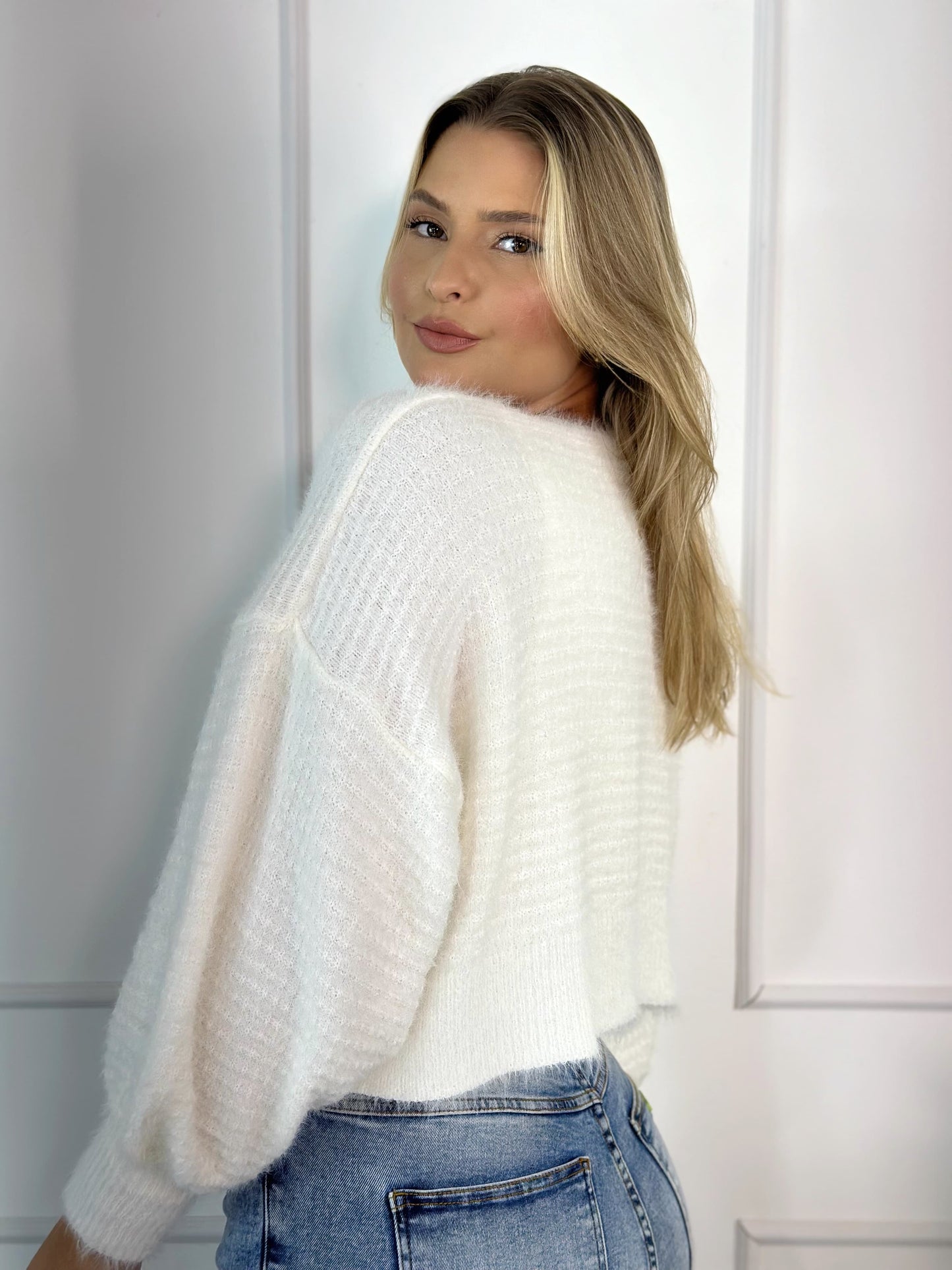 CASAQUETO TRICOT ANGORA